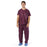 Medline Disposable Scrub Pants - Disposable Unisex Scrub Pants with Elastic Waist, Size S, Wine - NON37213S