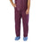 Medline Disposable Scrub Pants - Disposable Unisex Scrub Pants with Elastic Waist, Size XL, Wine - NON37213XL