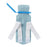 Medline Refillable Ice Bags with Clamp Closure - Refillable Ice Bag with Clamp Closure and Hook-and-Loop Straps, White, 5" x 12" - NON4450