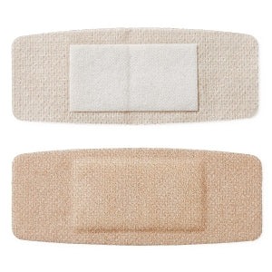 Medline CURAD Silicone Adhesive Bandages - CURAD Silicone Fabric Adhesive Bandages, 1.6" x 4" - NON76100