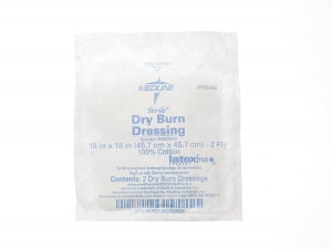 Medline Cotton Burn Dressings - Sterile Burn Dressing, 18" x 18", 2 Ply - NON7912