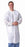 Medline Disposable Multi-Layer Lab Coats - Multilayer Lab Coat with Knit Cuffs and Collar, White, Size M - NONCSW500M