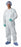 Medline Microporous Breathable Coveralls - Breathable Coveralls with Elastic Wrists and Ankles, White, Size L - NONCV700L