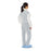 Medline Breathable Back Coverall - Coveralls with Breathable Back and Elastic Wrists and Ankles, White, Size L - NONCV960L