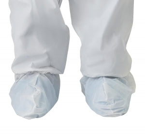 Medline Anti-Static Microporous Breathable Coveralls with Hood and Boots - Antistatic Microporous Breathable Coveralls with Hood and Boots, White, Size XL - NONCV980XL
