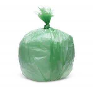 Medline Degrade-Away Degradable Liners - Degradable Liner, Green, 30" x 37", 20 - 30 gal., 12 Mic, Roll - NONDA303712
