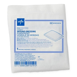 Medline SORBEX Sterile Absorbent Dressings - 3" x 4" SORBEX Sterile Absorbent Dressings - NONEX0034