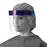 Medline 3/4 Length Disposable Face Shields with Foam Top and Elastic Band - Disposable Face Shield with Foam Top and Elastic Band, 3/4 Length - NONFS400