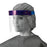 Medline 3/4 Length Disposable Face Shields with Foam Top and Elastic Band - Disposable Face Shield with Foam Top and Elastic Band, 3/4 Length - NONFS400
