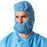 Medline Head and Beard Covers - Multilayer Head and Beard Covers, Blue - NONSH200