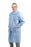 Medline Disposable Zip-Front Multilayer Lab Coats - Disposable Zip Front Lab Coats, Medium Weight Multilayer Material, Knit Cuffs, Blue, Size XL - NONSW480XL