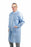 Medline Disposable Zip-Front Multilayer Lab Coats - Disposable Zip Front Lab Coats, Medium Weight Multilayer Material, Knit Cuffs, Blue, Size 3XL - NONSW480XXXL