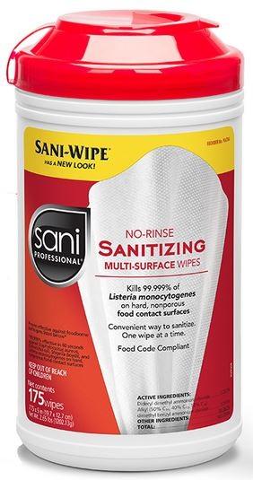 Sani-Wipe No Rinse Surface Wipes by PDI