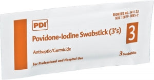 PDI, Inc. PVP Iodine Prep Pads & Swabsticks - Povidone Iodine Prep Swabsticks - S41125
