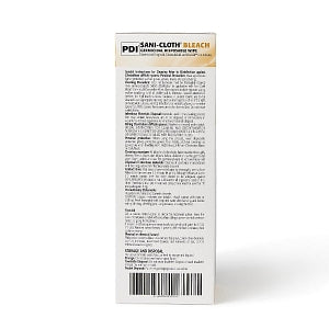 PDI Sani-Cloth Bleach Germicidal Disposable Wipes - Sani-Cloth Bleach Germicidal Disposable Wipes, 11.5" x 11.75", 40 X-Large Individual Packets per Box - U26595