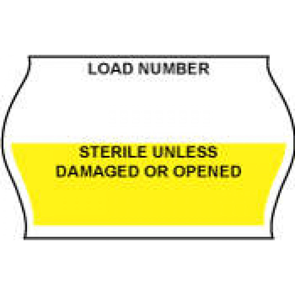 Label Compatible With Meto, Txii Guns Paper Permanent 1" X 5/8" White And Yellow 1125 Per Roll, 12 Rolls Per Box