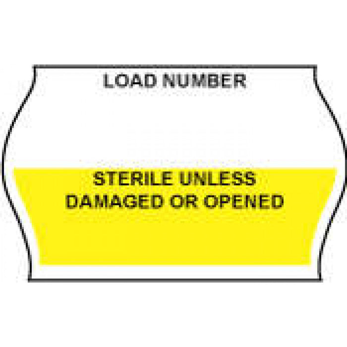 Label Compatible With Meto, Txii Guns Paper Permanent 1" X 5/8" White And Yellow 1125 Per Roll, 12 Rolls Per Box