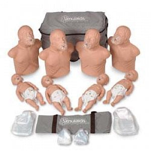 Nasco Instructor's Economy Starter Package - CPR Training Manikin Set, 4 Adults and 4 Babies - SB36921U