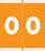 Color: Orange 1 1/2" X 1 1.6875" 500/Roll