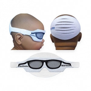 Neotech Products Inc NeoShades Phototherapy Eye Shields - NeoShades Phototherapy Eye Shield, with Head Strap, Micro - N727