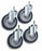 Newmatic Sound Systems Replacement Casters for FlexyCart - SET, CASTER, REPLACEMENT - ML15912