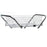 MarketLab FlexyCart Cart and Accessories - FlexyCart Wire Basket for Cart Frame ML2333, 24.5" x 14" x 6" - ML2336