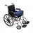 NYOrtho Self-Releasing Wheelchair Lap Cushion - Vinyl Wheelchair Lap Cushion, Navy Blue - 9526