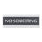 Centruy Series Office Signs 9"W x 3"H No Soliciting