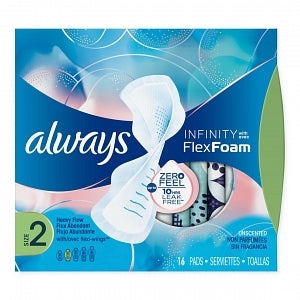 Procter & Gamble Always Infinity Super Sanitary Pads - Always Infinity Super Sanitary Pads with Flexi-Wings, Size 2 - 10037000117145