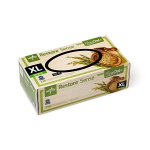 Medline Restore Sense Powder-Free Nitrile Exam Gloves with Oatmeal - Restore Sense Powder-Free Nitrile Exam Gloves with Oatmeal, Size XL - OAT2587