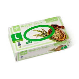 Medline Restore Touch Nitrile Exam Gloves with Oatmeal Restore