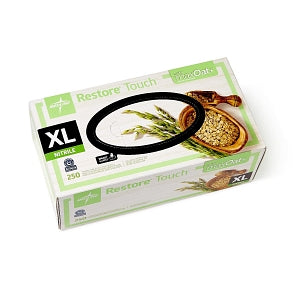Medline Restore Touch Nitrile Exam Gloves with Oatmeal - Restore Touch Powder-Free Nitrile Exam Gloves with Oatmeal, Size XL - OAT3004