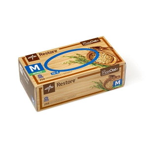 Medline Restore Powder-Free Nitrile Exam Gloves with Oatmeal - Restore Powder-Free Nitrile Exam Gloves with Oatmeal, Size M - OAT6802H