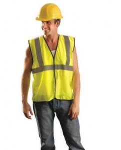 OccuNomix Int'l Value Mesh Standard Safety Vests - VEST, ECONO, MESH, CLASS 2, YELLOW, LG / XL - ECO-GC-YL/XL