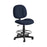 OFM Comfort Series Fabric Task Chairs with Drafting Kit - Comfort Series Fabric Task Chair with Drafting Kit, Navy - 105-DK-804