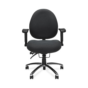 OFM 24/7 Fabric Ergonomic Task Chairs with Arms - 24/7 Fabric Ergonomic Task Chair with Arms, Charcoal - 247-203
