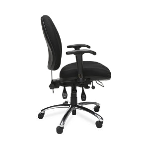 OFM 24/7 Fabric Ergonomic Task Chairs with Arms - 24/7 Fabric Ergonomic Task Chair with Arms, Black - 247-206