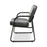 OFM 403 Vinyl Reception Chairs with Arms - Vinyl Reception Chair with Arms, Charcoal - 403-VAM-604