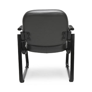 OFM 403 Vinyl Reception Chairs with Arms - Vinyl Reception Chair with Arms, Charcoal - 403-VAM-604