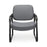 OFM 407 Fabric Big & Tall Reception Chairs - Fabric Big and Tall Reception Chair, Gray - 407-801