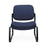 OFM 409 Fabric Big & Tall Armless Reception Chairs - Fabric Big and Tall Armless Reception Chair, Navy - 409-804