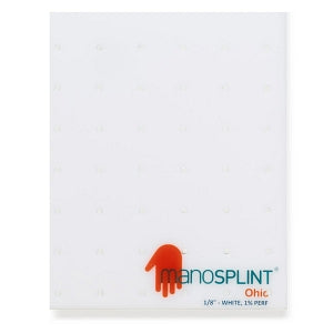 Medline Ohio 1% Perforation Splinting Material - Ohio 1% Perforation Splinting Material, White, 0.13" x 12" x 18" - OHI4D01WH