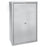 Omnimed Twin Door Narcotics Cabinet - Double-Door Stainless Steel Narcotics Cabinet, Single Key Lock, Two Shelves, 4" D x 11" W x 15" H - 181601