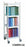 Omnimed Vertical Open Chart Racks - Cart with 4 Shelves and 3 Organizers - 260014