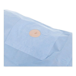 Halyard Universal Fenestrated Drapes - Universal Fenestrated Drapes for Minor Procedures, 1.5" x 2" Fenestration, 30" x 30" - 79206