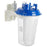 Medline Rigid Canister Holders - Plastic Rigid Canister Holder with Metal DISS Adapter, Holds 1200cc Rigid Canister - OR12D