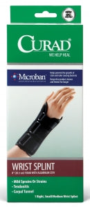 Medline CURAD Foam Wrist Splints with Aluminum Stay and Microban - CURAD 8" Wrist Splint with Microban, Right Wrist, Size S and M - ORM19400RSD