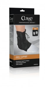 Medline Lace-Up Ankle Brace - Figure 8 Lace-Up Ankle Brace, Size S - ORT27600S