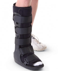 Medline Short Leg Walkers - Black Deluxe Leg Walker, Tall, Size S - ORT28110S