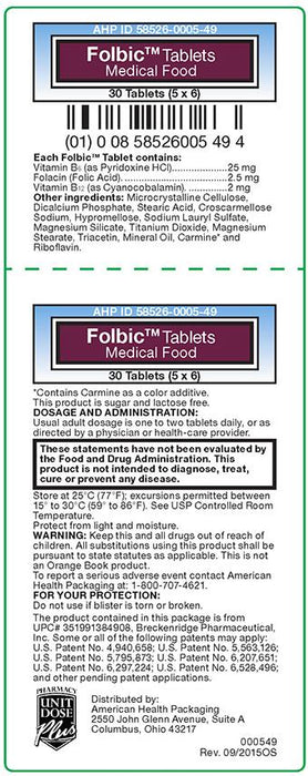 Folbic Oral Tablets by American Health Packaging
